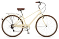 Schwinn Admiral 700c Adult Hybrid Bike, 7 Speed Womens Bike, Cream