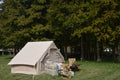 Inflatable Camping Tent Easy Setup 4 Season Glamping Tent 4 - 6 Persons Waterproof Windproof Outdoor Self - Supporting Blow up Tent Air Tent Portable House Beige