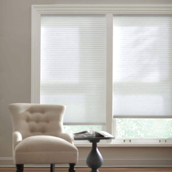 Home Decorators Collection Snow Drift Cordless Light Filtering Cellular Shade - 20.5 in. W x 48 in. L