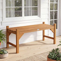 Tangkula 40” Outdoor Backless Bench for Deck Entryway Porch Indoor