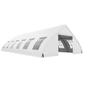 20 x 40 FT Peach Shaped Party Tent Heavy Duty Outdoor Wedding Canopy Tent with 12 Windows, Sidewalls, Zippered Doors