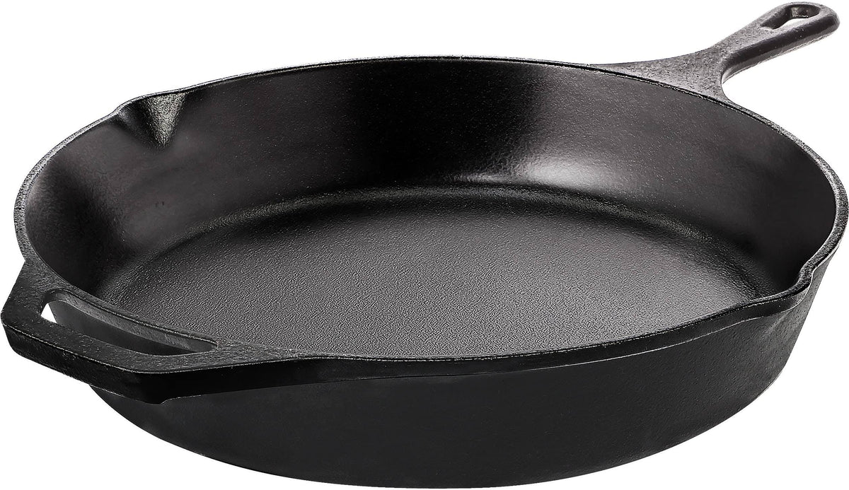 Utopia Kitchen Saute Fry Pan - Chefs Pan, Pre-Seasoned Cast Iron Skillet - Frying Pan 12 inch - Safe Grill Cookware for Indoor & Outdoor Use - Cast