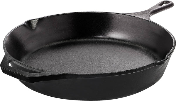 Utopia Kitchen Saute Fry Pan - Chefs Pan, Pre-Seasoned Cast Iron Skillet - Frying Pan 12 inch - Safe Grill Cookware for Indoor & Outdoor Use - Cast