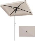 Tangkula 6.5 x 4.3 FT Rectangular Patio Umbrella