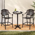 Tangkula 3 Piece Patio Bar Set