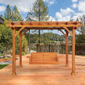 AECOJOY Wood Pergola 12'x10' Gazebo, Outdoor Pergola for Patio Deck Garden Backyard and Patio
