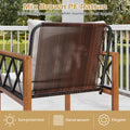 Tangkula 5 Pieces Wicker Patio Conversation Furniture Set
