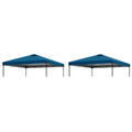 Home Decor 2pcs 10x10ft Replacement Cover Tier Gazebo Roof Sunshade Outdoor Cover Sunshade Patio Pavilion Protective Cover