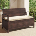 Tangkula 42 Gallon Outdoor Bench with Storage for Porch Backyard Poolside