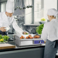 22" Commercial Electric Griddle 2000W, Stainless Steel Flat Top Grill w/ Cast Iron Plate & 122°F-572°F Adjustable Temp, Kitchen Countertop Teppanyaki
