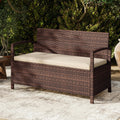 Tangkula 42 Gallon Outdoor Bench with Storage for Porch Backyard Poolside