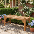Tangkula 40” Outdoor Backless Bench for Deck Entryway Porch Indoor