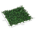 DUOSONG Outsunny Grass Wall Panels, 20" X 20" Artificial Grass Wall Decor, Greenery Backdrop Panels Wall for Outdoor, Indoor, Garden, Fence, Backyard, Fresh Green Green POLYETHYLENE Garden & Outdoor