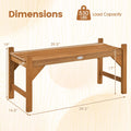 Tangkula 40” Outdoor Backless Bench for Deck Entryway Porch Indoor