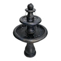 48�?h Outdoor Floor Water Fountain, 3 - Tiers Concrete Water Fountain with Submersible Electric Pump - Garden Cascading Waterfall for Yard Patio Lawn Home Decor