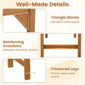 Tangkula 40” Outdoor Backless Bench for Deck Entryway Porch Indoor