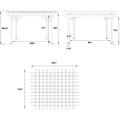 AECOJOY Wood Pergola 12'x10' Gazebo, Outdoor Pergola for Patio Deck Garden Backyard and Patio