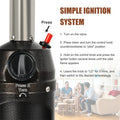 13,000 BTU Portable Tabletop Propane Patio Heater, Stainless Steel LP Gas Heater with Weighted Base & Adjustable Thermostat for Backyard, Restaurant