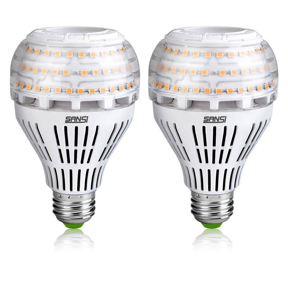 SANSI 200-150 Watt Equivalent A21 22W LED Light Bulbs-3000 Lumens 3000K Warm White, CR