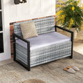 Tangkula 40 Gallon Outdoor Bench with Storage for Backyard
