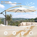 Tangkula 10ft Patio Umbrella with Base Included with 360 Degree Rotation