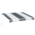 AECOJOY 13'×10' Manual Retractable Awning Sun Shade, Patio Awning Canopy