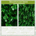 DUOSONG Outsunny Grass Wall Panels, 20" X 20" Artificial Grass Wall Decor, Greenery Backdrop Panels Wall for Outdoor, Indoor, Garden, Fence, Backyard, Fresh Green Green POLYETHYLENE Garden & Outdoor